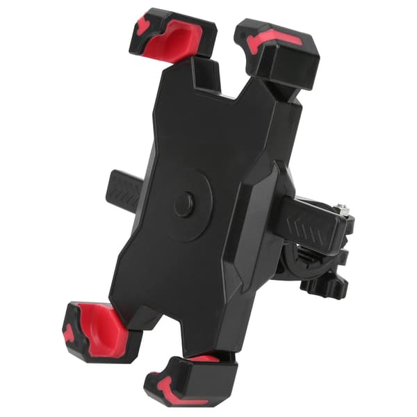 Roterende Cykeltelefonholder med Én-Nøglelås, Anti-Vibration, til Navigation - Rød