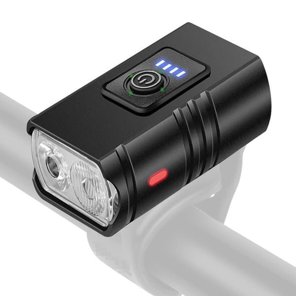 LED Sykkel Frontlys 1000LM USB Oppladbart Vanntett 6 Moduser MTB