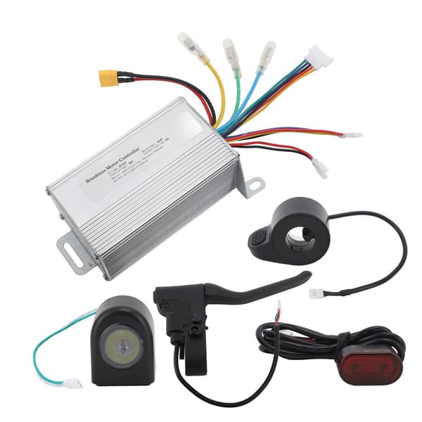 36V 350W elektrisk sparkesykkelkontrollersett med display, gass, brems og lys for Xiaomi