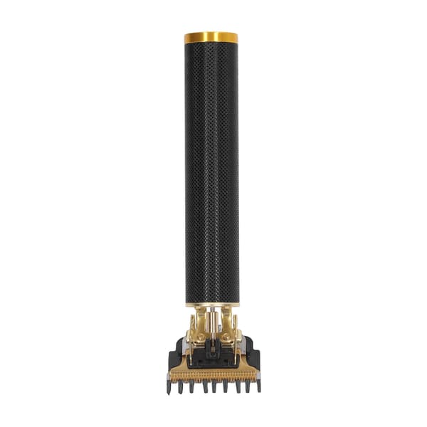 Professionel elektrisk hårklipper, USB genopladelig, bærbar, med 3 kamme og vaskbart blad, sort