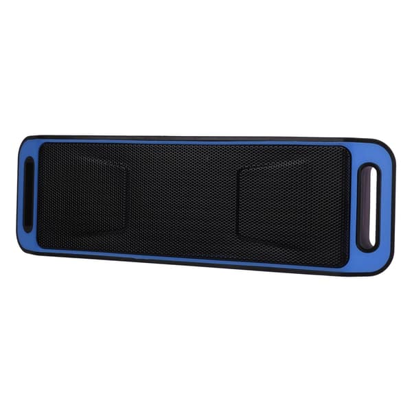 Bærbar trådløs Bluetooth-høyttaler Mini med doble høyttalere, multifunksjonell, blå