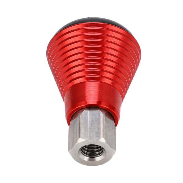 Soppstift sykkelsete for sammenleggbare sykler, positiv pol, galvanisert aluminium, speilfinish, rød