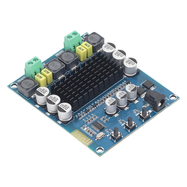 120W Dual Channel Effektforstærkerkort med Bluetooth Digitalt Modul til Bilhøjttalere
