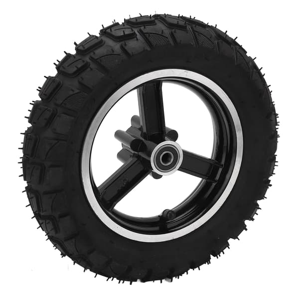 255x80 Uppblåsbart däck för elscooter, fälg med bromsskiva, terränggummi