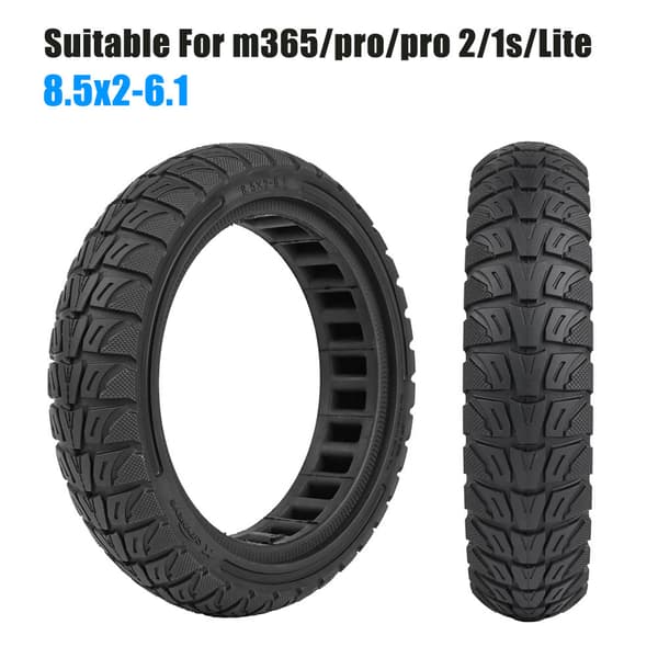 Massivt bikube-dæk 8.5x2-6.1 til Xiaomi M365/pro/pro2/1s/Lite El-løbehjul