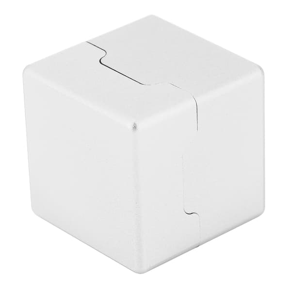 Miniature bærbar aluminium billardkø kridtholder til snooker og pool (sølv)