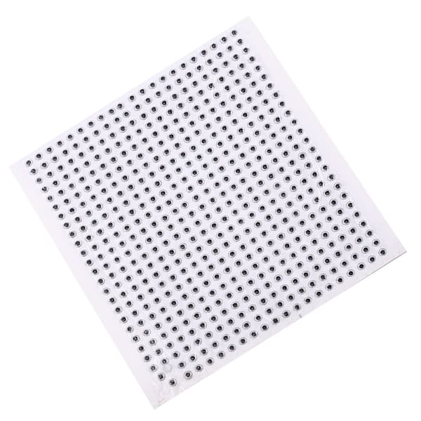 500 st 3D-ögon för fiskedrag, realistiskt epoxilim, DIY, 5 mm silver
