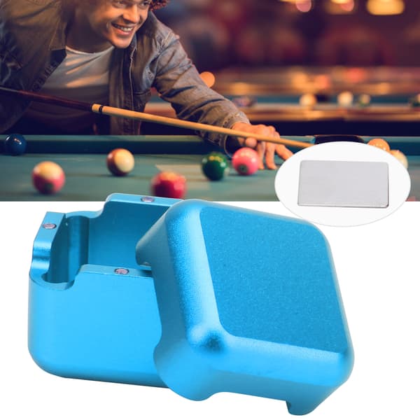 Kridtholder til billardkøspids i aluminiumslegering med magnet - tilbehør til snooker og pool