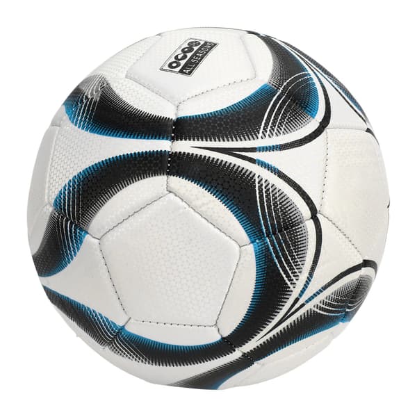 Fotboll storlek 5 för tonåringar och vuxna, dubbla lager PVC, rivtålig, träning, blå