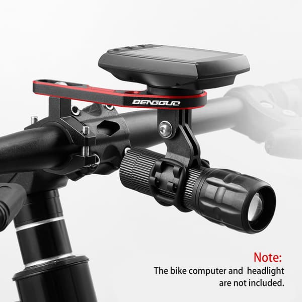 Justerbart cykeldatorfäste med kamera- och strålkastaradapter för Garmin Bryton Cateye