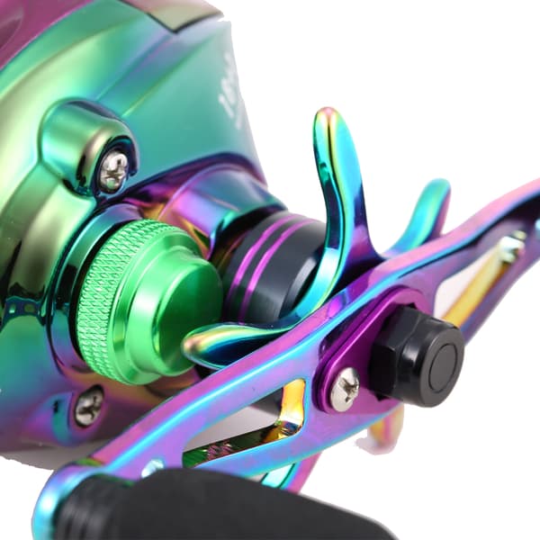 Fargerik Baitcasting Fiskesnelle med 2 Spoler, 18+1BB, Magnetisk Bremsesystem 6.3:1