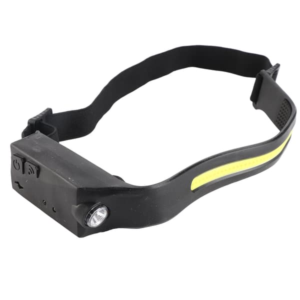 COB LED Hodelykt med Smart Sensor, USB-lading, IPX4 Vanntett, 5 Moduser