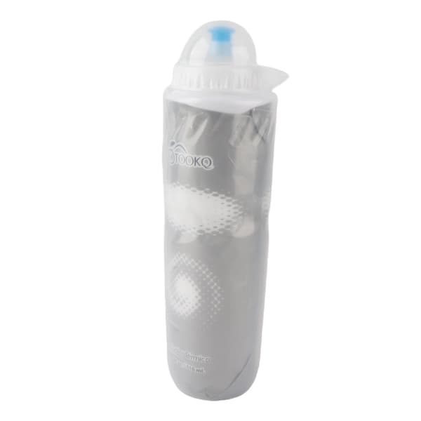 Sportvattenflaska 710ML PE BPA-fri Läcksäker Dubbellagerisolering Silver