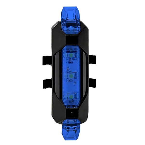 Oppladbar USB LED Sykkelbaklykt, 4 Moduser, 160mAh Batteri, Vanntett