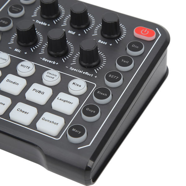 Lydkort for direktestrømming med 6 moduser, Bluetooth 5.0, profesjonell mikser og opptaker