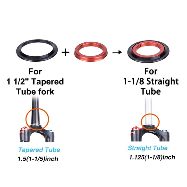 ZTTO 42 52mm Headset til MTB landevejscykel, forgaffellejer 4252ST