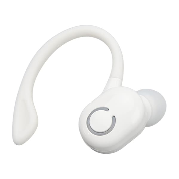 Bluetooth 5.2 Headset med Brusreducering och Mikrofon, Lättvikt för Förare, Kontorsanvändning, Vit