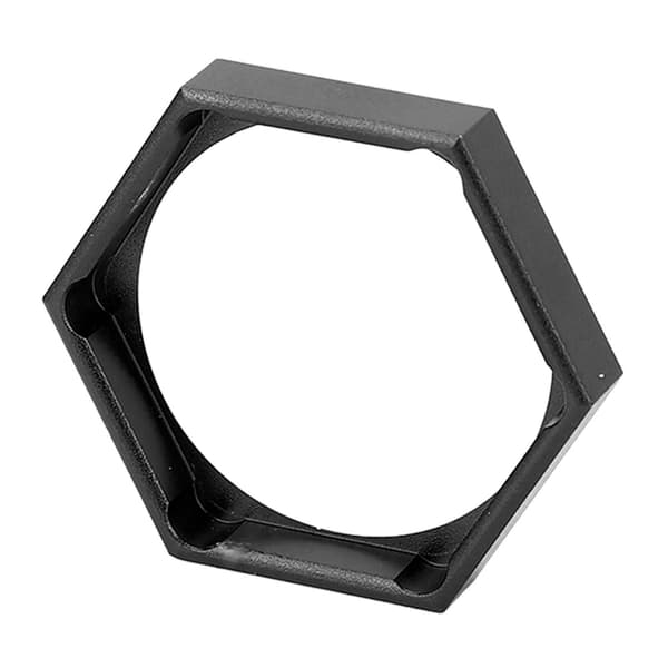 Bærbar Magnetisk Sekskantet Aluminium Billard Kridt Cover til Pool Kø - Sort