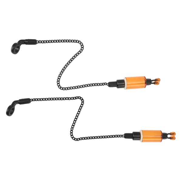 2 STK Fiskalarmkrog ABS Rustfrit Stål Bidindikator til Karpefiskeri Orange
