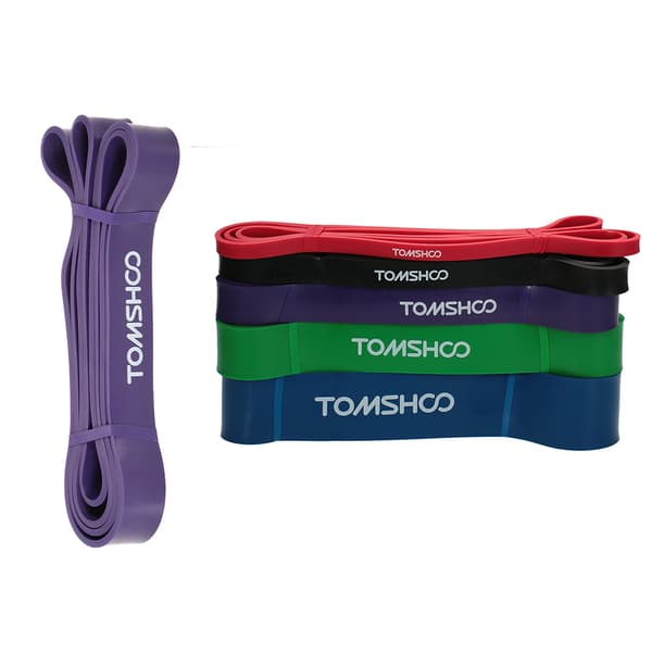 TOMSHOO 208 cm Loop Modstandsbånd til Pull-Ups, Vægttræning, Yoga og Fitness