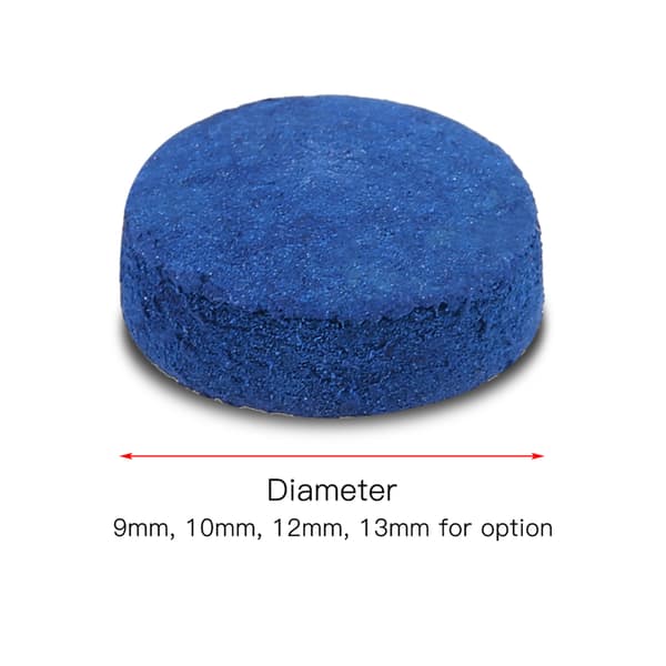 50 læder billardkø-spidser 9mm/10mm/12mm/13mm til poolkøer