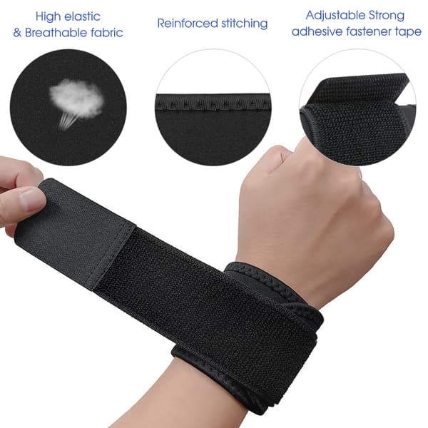 Justerbart handledsstöd, stabiliserande bandage för smärtlindring, sport- och kontorsbruk