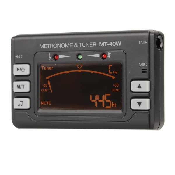 Elektrisk metronom-tuner med stor LED-skærm til violin, guitar, saxofon