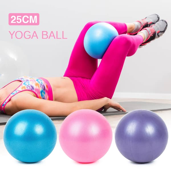 2 st Anti-ruptur Yogaboll 25cm Mini Pilatesboll Stabilitetsstång PVC