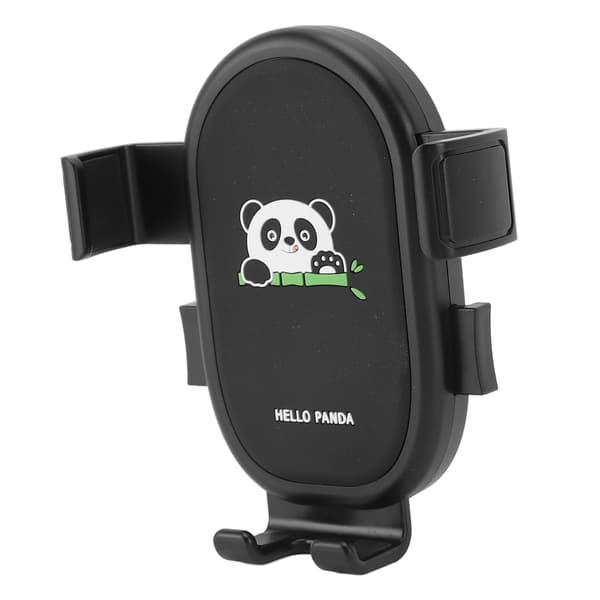 Panda Standard Cykeltelefonholder med Stødabsorbering og Quick Release til Scooter/Motorcykel - Sort