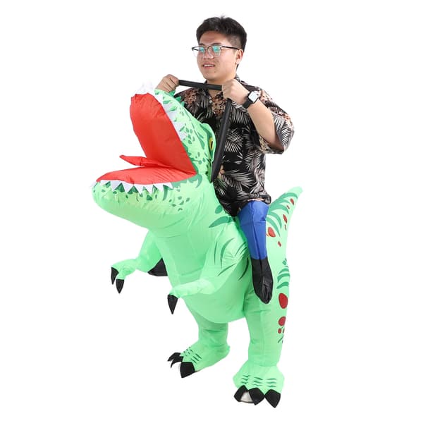 Alsidig oppustelig dinosaurkostume til voksne lavet af polyester til cosplayfester, assorterede farver