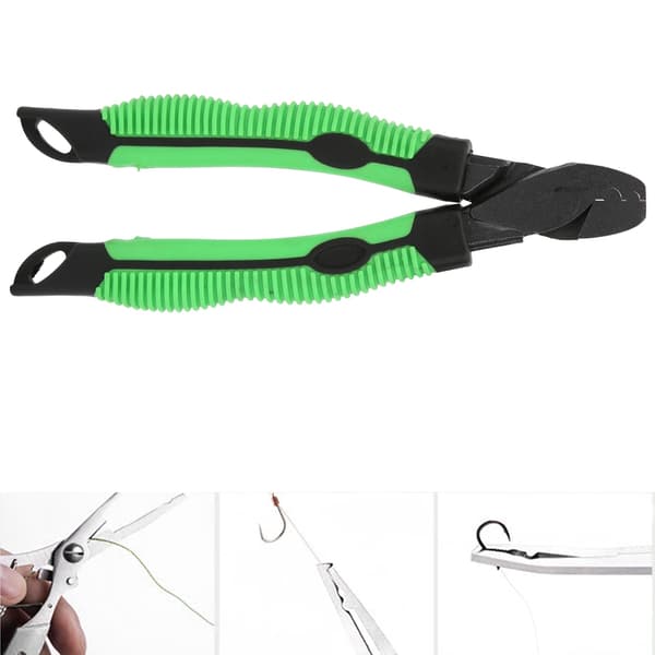 Multifunksjonell fisketang, aluminiumslegering, saks, lineskjærer, krokfjerner