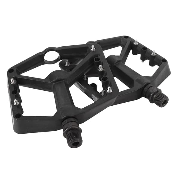 Sorte nylonfiber cykelpedaler med 2 lejer og skridsikkert design til mountainbikes
