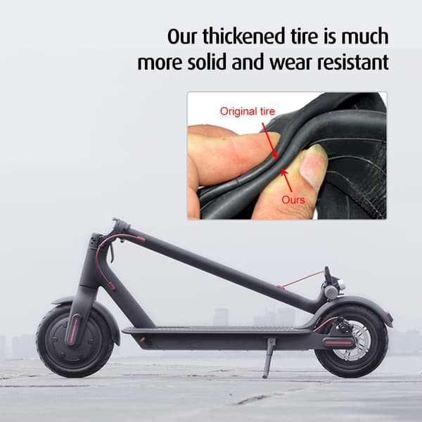 Däck och innerslang för Xiaomi M365 Elscooter 8 1/2x2 Fram och Bak