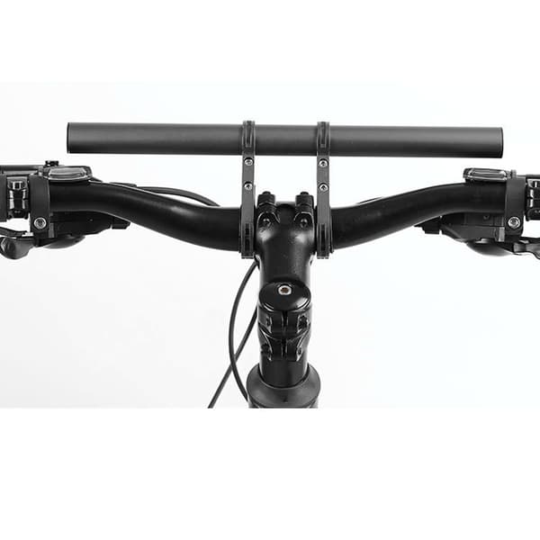 Cykelstyrforlænger med dobbeltklemme, aluminiumslegering, justerbar til bagage, 30 cm