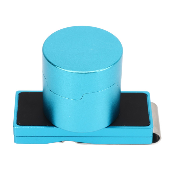 Magnetisk Billard Kridtholder, Aluminiumslegering med Fast Klips, Bærbart Snooker Tilbehør, Blå