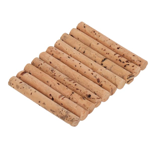 10 stk. korkpinner for karpefiskeagn, flytende boilies 5 cm 6 mm eikemateriale