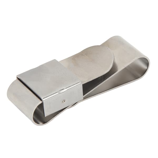 Billardkridtholder med magnet, rustfrit stål, bærbar klips, poolkøtilbehør