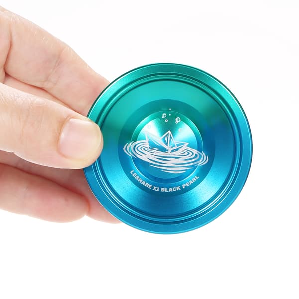 2 stk. Professionel Yo-Yo-kugle i aluminiumslegering med snore, etui og handsker til konkurrence
