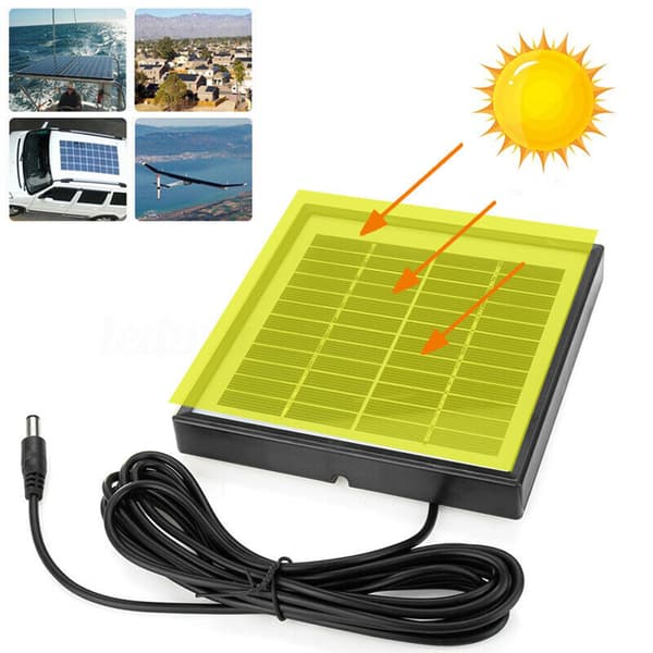 Sunpower 5W 12V Bærbart Høyeffektivt Polycrystallinsk Solcellepanel for Utendørs Bruk