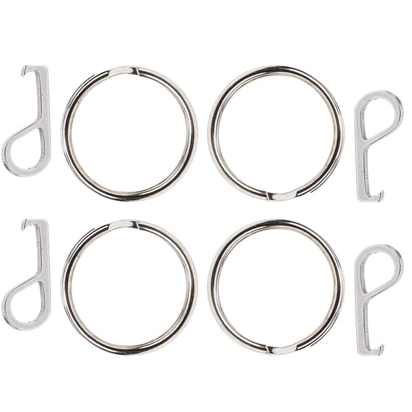4-delad multifunktionell EDC Mini Flasköppnare Nyckelring Set i Rostfritt Stål