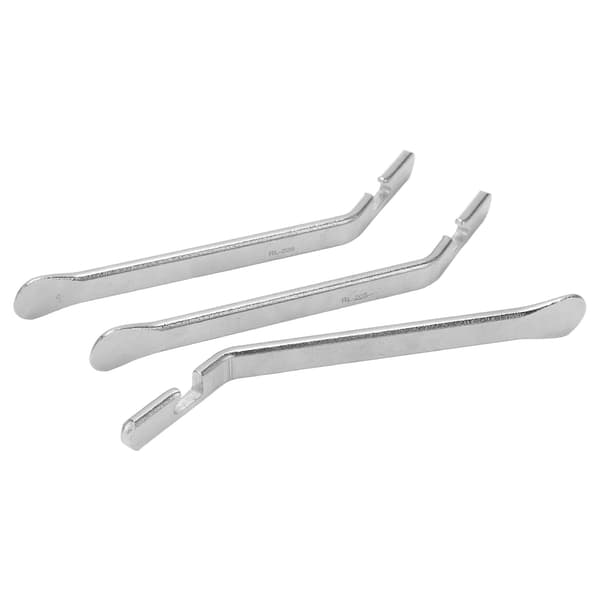 3-delt sykkeldekkspak, lett rustfritt stål, ergonomisk design, hurtigutløser