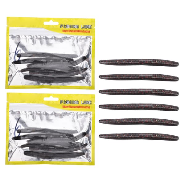 3-pakning myk silikon ormeformet agn 11cm 130g fisketilbehør #6