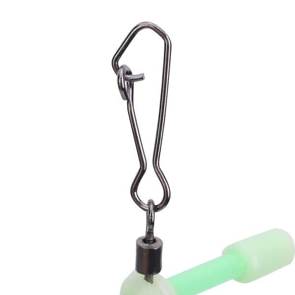 5 st hållbara små PVC-rörformade balanskopplingar för fiske, 12 cm, fluorescerande effektstil