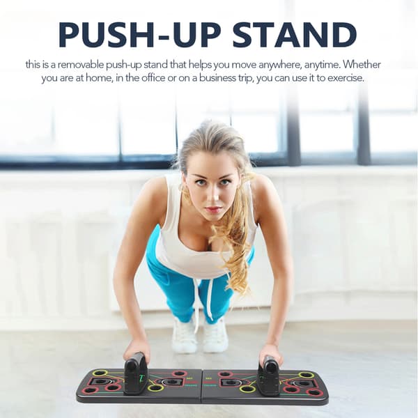 Unisex Push-Up Rack med Pull-Up Rep, Träningsbräda, Gym, Hem, Styrketräningsutrustning