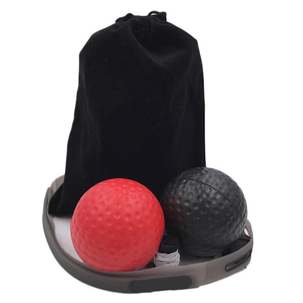 Bärbar boxningsreflexboll med elastisk rem för handledskoordination och snabbhetsträning