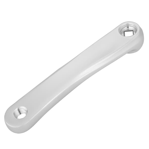 Vänster cykelpedalarm i aluminiumlegering 170 mm med rombiskt hål, silver