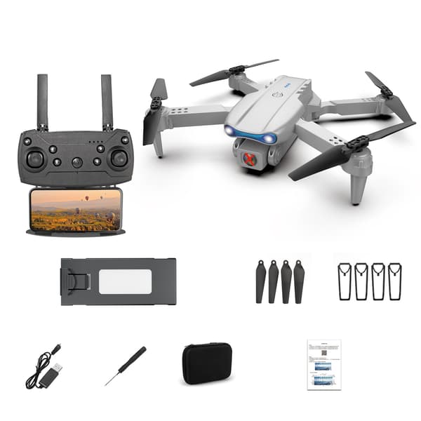 Fjernstyrt droneleke for barn, quadcopter, 4K-kamera, HD-luftfotografering