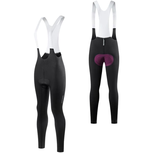 Cykelshorts til kvinder med polstring, åndbart strækstof, reflekterende striber til mountainbiking