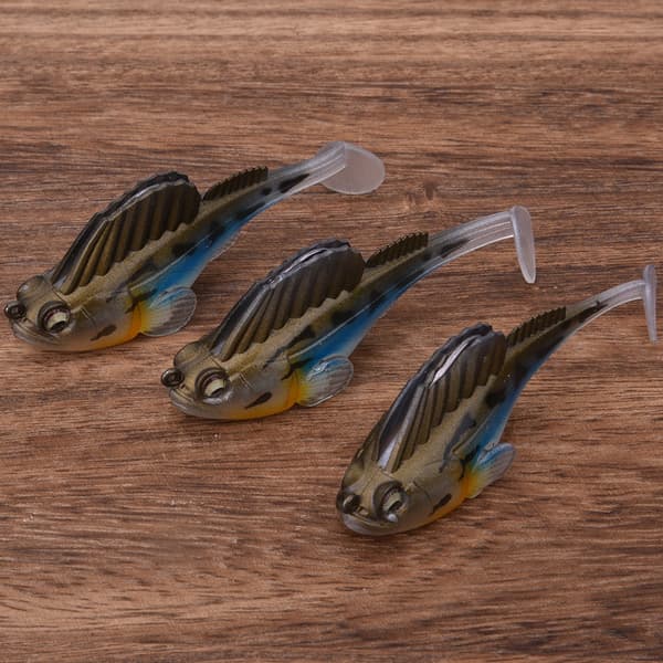3-osainen Fat Head -uistinsetti 3D-silmällä ja piilotetulla koukulla kalastukseen