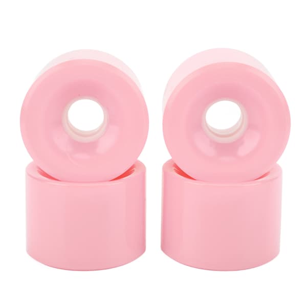 4 st PU 78A Scooterhjul Slitstarka Sprickfria Starkt Grepp Säker Balans Rosa